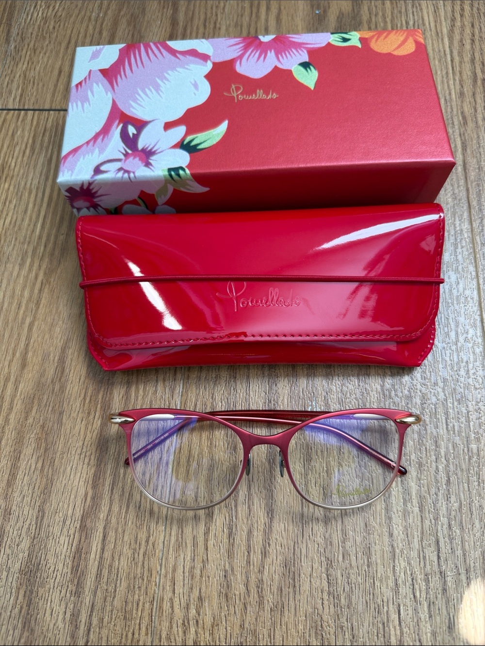 Pomellato Red and Gold Women's Glasses